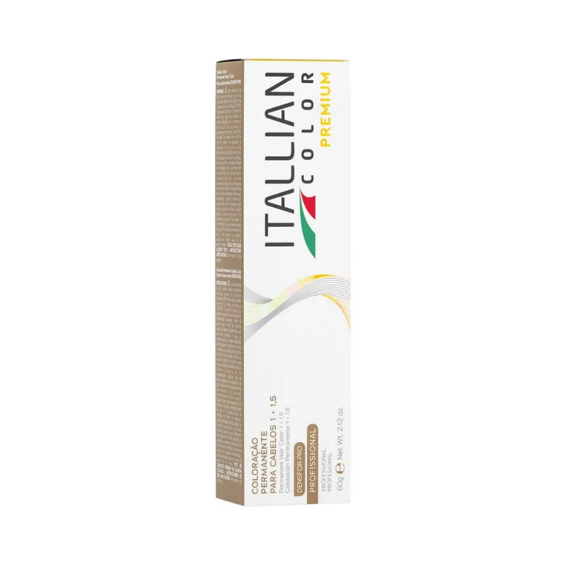 Coloração Itallian Color Premium 6.1 Louro Escuro Cinza 60g Tint Itallian 60g Col.Prem.Lour.Esc.Cin.6.1
