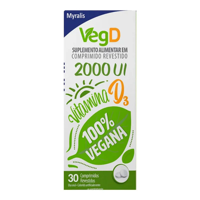 Suplemento Alimentar Veg D Myralis 30 Comprimidos