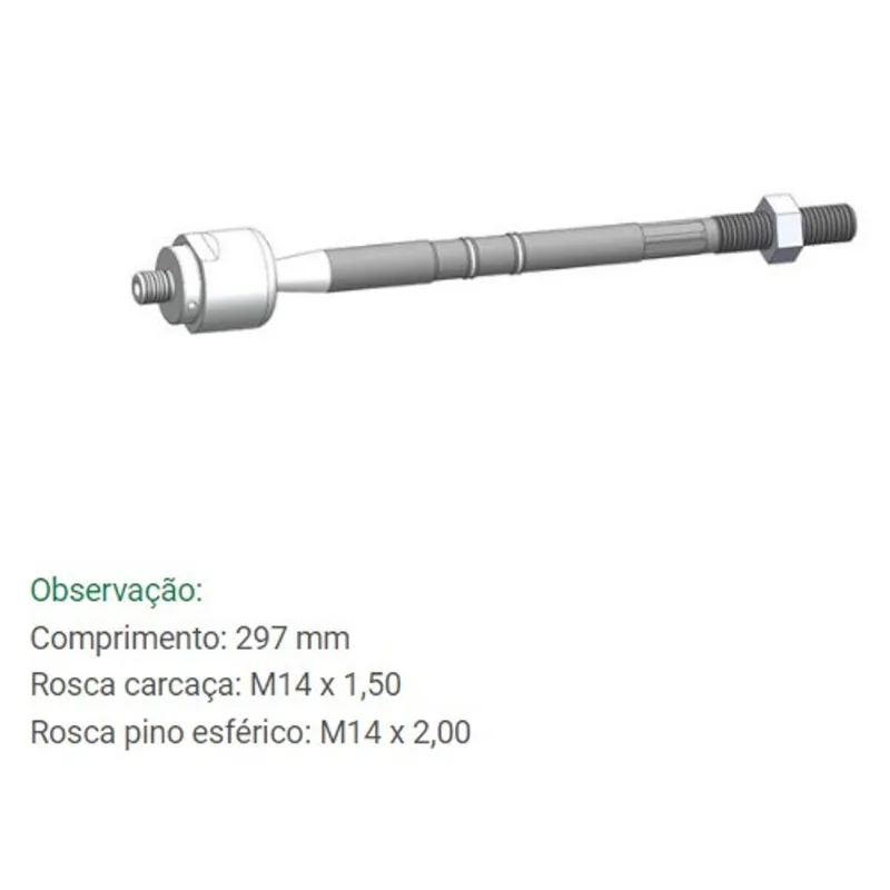 Barra Axial de Direção Doblo ADVENTURE 2003 Em Diante Bortec BA 8281
