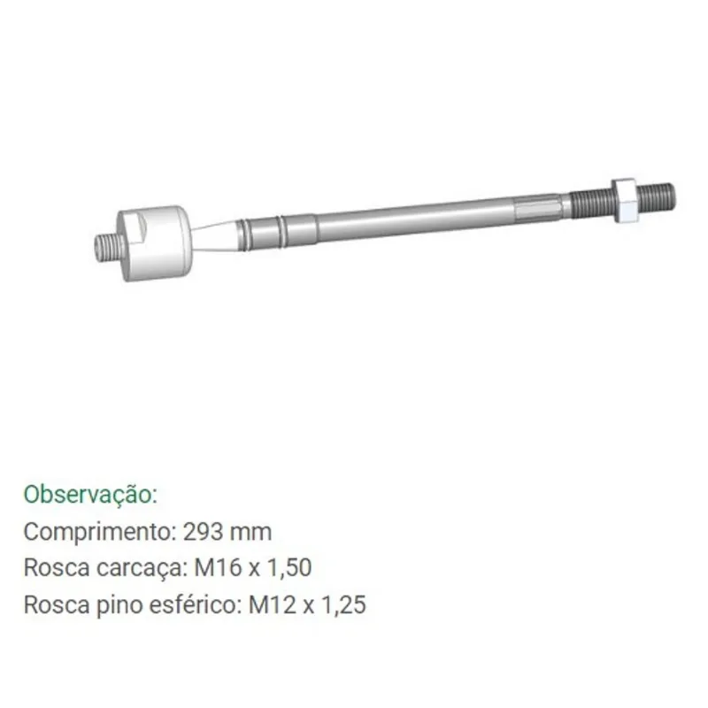 Barra Axial de Direção Picanto 2007 Até 2011 Bortec BA 8503