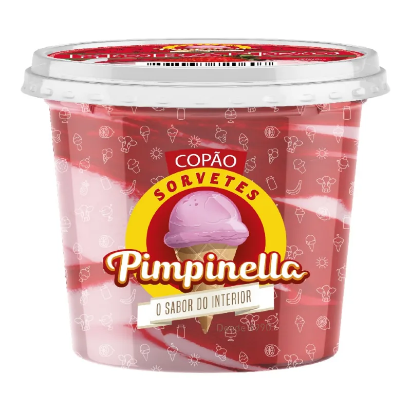 Sorvete Pimpinella Morango Copão 320ml