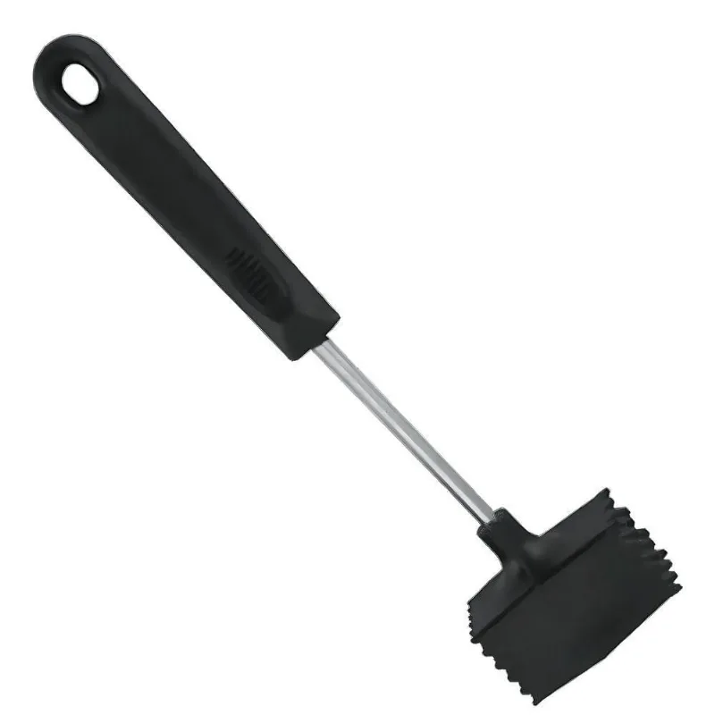Martelo para Carne M098B em Inox e Silicone com Cabo Ergonômico Inox Uni Home