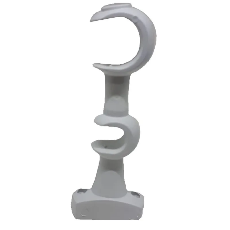 Suporte Cortina Duplo Varão 19/28 mm Branco Pvc par