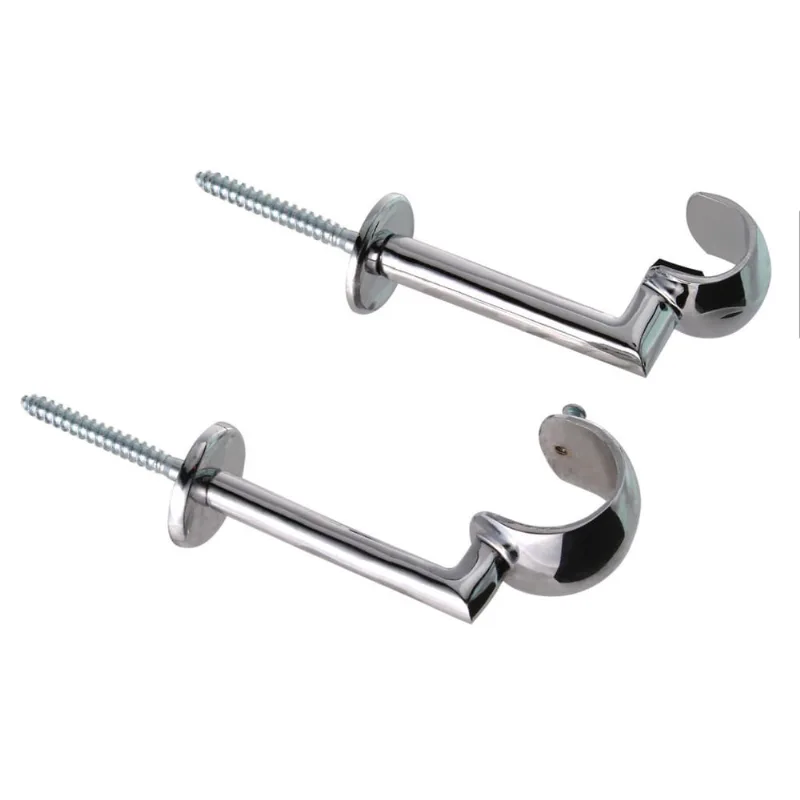 Suporte De Teto Para Varão De Cortina 28Mm (Par) - Alumínio