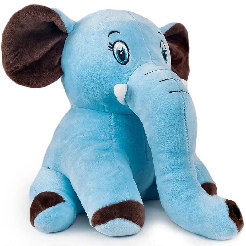 Elefante Bicho De Pelúcia Safari 25cm Decoração Infantil - Bee Toys