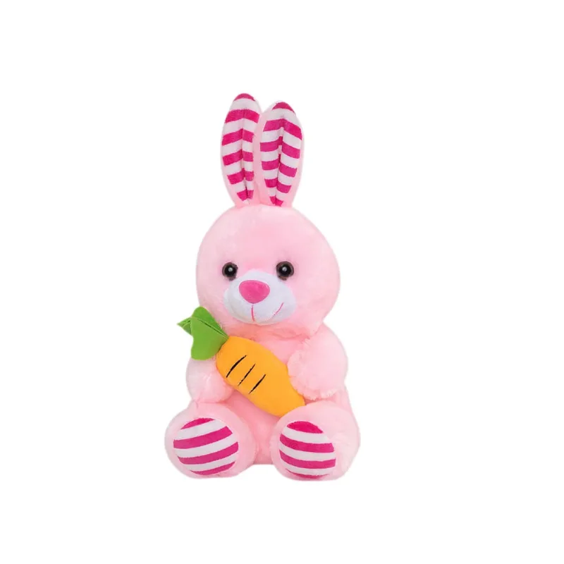 Brinquedo Coelho de Pelúcia 30cm Rosa