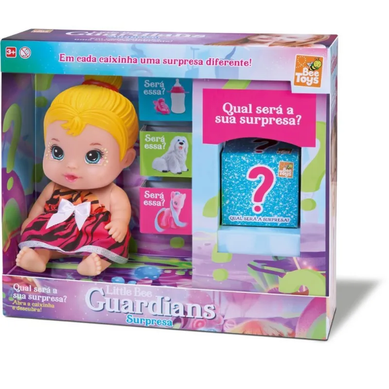 BONECA LITTLE BEE GUARDIANS SURPRESA