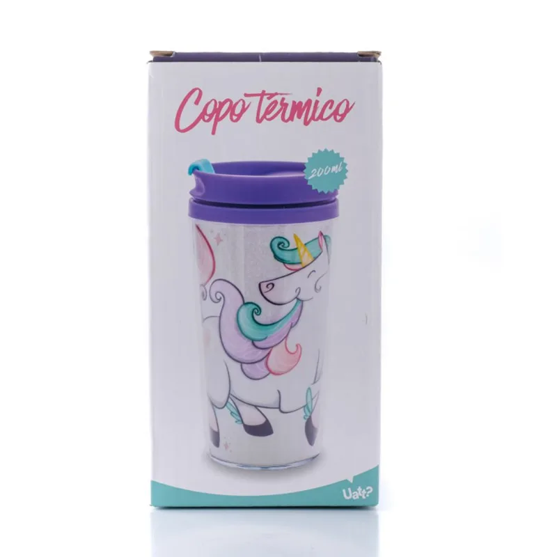 Copo Uatt Térmico Pop Unicórnio 200ml