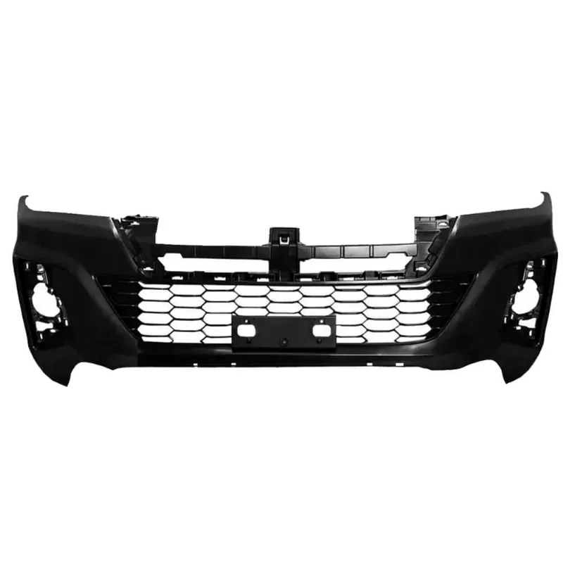 Parachoque Diant Hilux 2018-2020 Preto Liso com Grade DTS