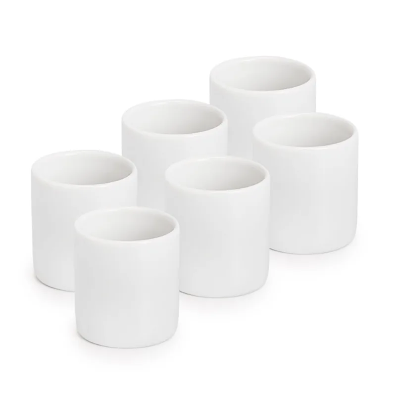Kit com 6 mini copinho de porcelana 55 ml copinhos de café