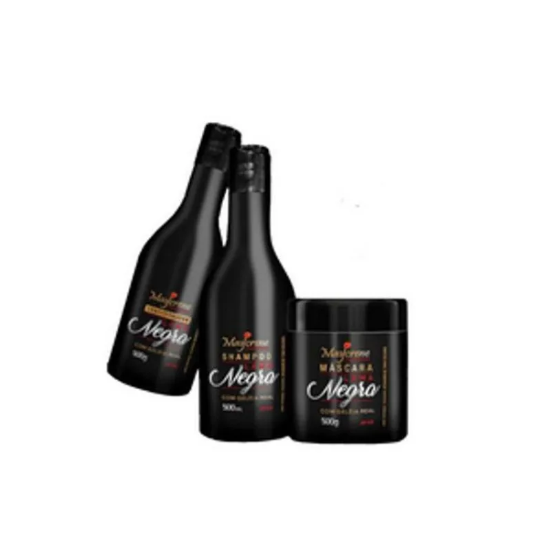 Kit Tonalizante Para Cabelo Preto Lama Negra