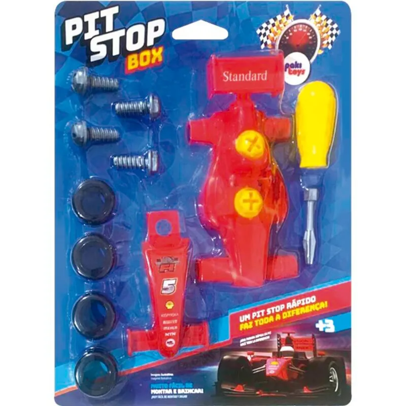 Carro Paki Toys Pit Stop Box un