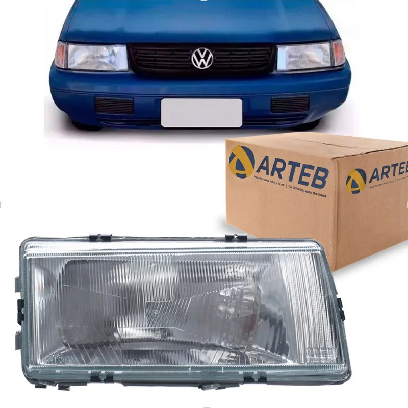 Farol Santana Quantum 1992 até 1998 Vidro Modelo Arteb Arteb Direito
