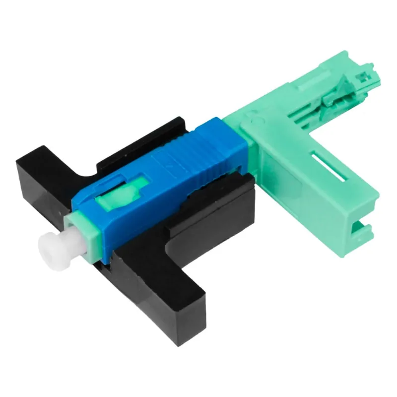 Conector Óptico, Tipo Fast, Com Trava, One Click sc/upc, Azul