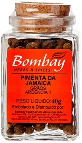 Pimenta Jamaica Grao Bombay Vd 40g - BOMBAY - Mercearia