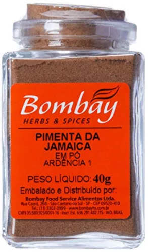 Pimenta Jamaica Po Bombay Vd 40g - BOMBAY - Mercearia