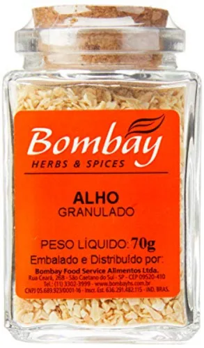 Alho Granulado Bombay Vd 70 Gr - BOMBAY