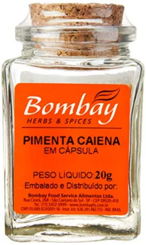 Pimenta Caiena Em Capsula Bombay 20g - BOMBAY