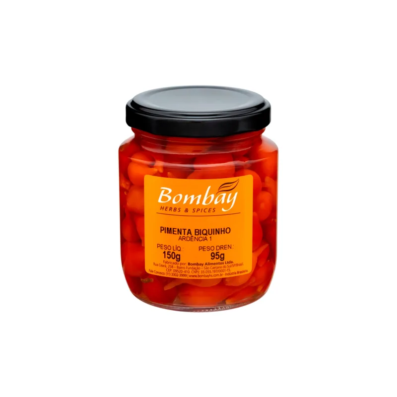 Pimenta Biquinho em Conserva Bombay 95g - Bombay - Mercearia