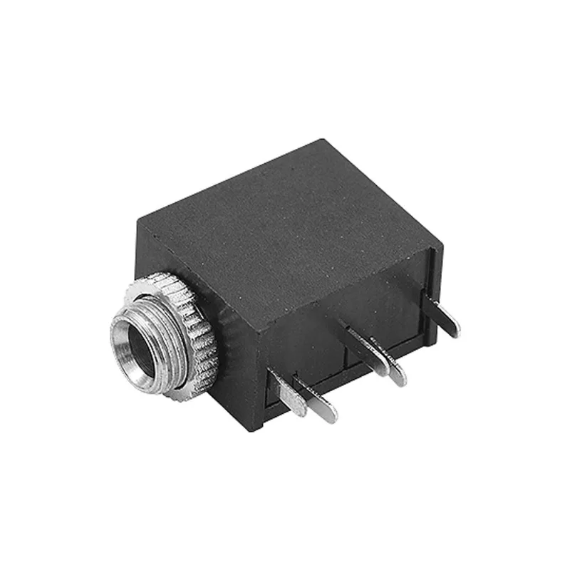 Plug P2 Jack 3,5mm Fêmea Stéreo Para Circuito Impresso 20 Pç