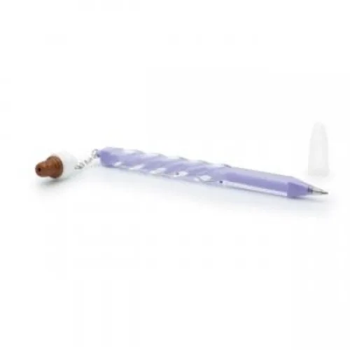 Caneta Ludi C/pingente Sorvete Roxo - LUDI - Papelaria