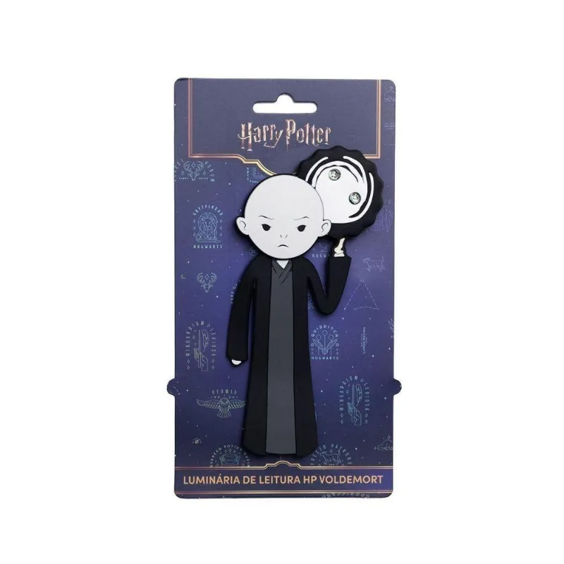 Luminária de Leitura Imaginarium Harry Potter Voldemort com 2 Leds e Baterias CR1220 Inclusas Branco