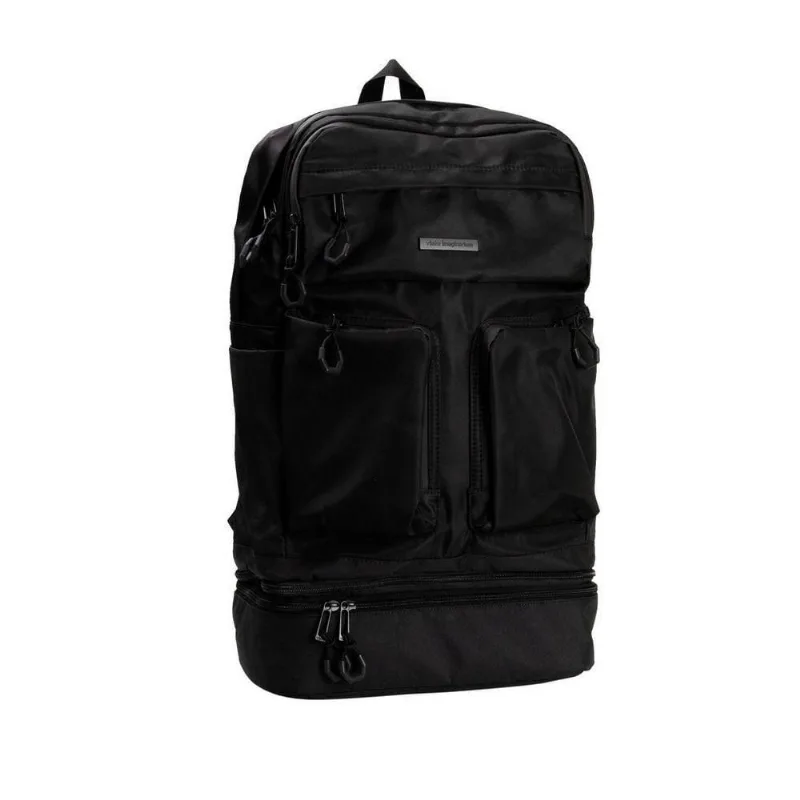 Mochila Imaginarium Mochila e Bolso Térmico Removível Preta em Poliéster 54x32x17CM Preto
