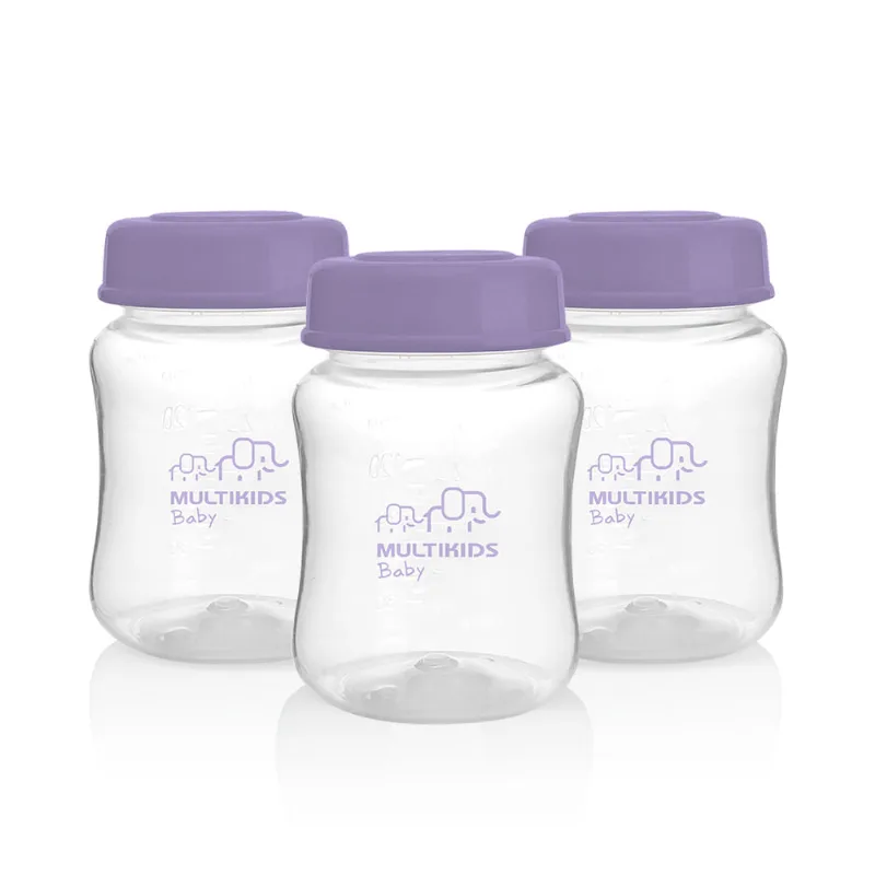 Kit Três Potes para Armazenar Leite Materno Keep N' Feed For Mom Multikids Baby - BB1127