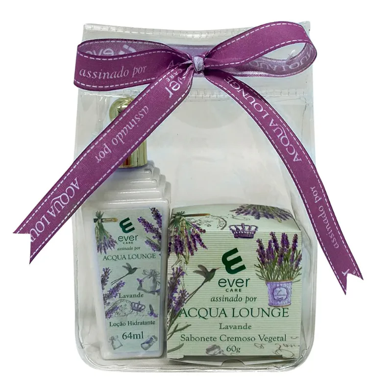 Kit Nice Acqua Lounge Green Lavanda Care Loção Hidratante 64ml + Sabonete 60g