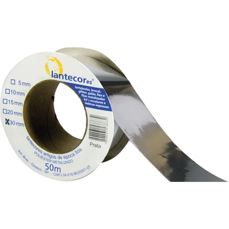 Fita Metaloide 20MMX50MTS. Prata