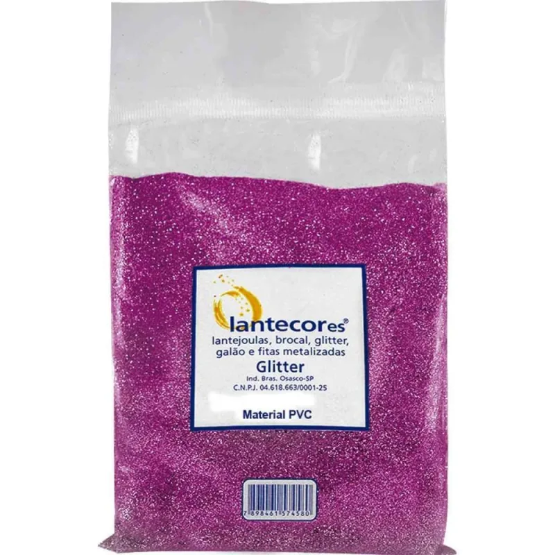 Glitter PVC PINK 100G. - LANTECOR - Artesanato