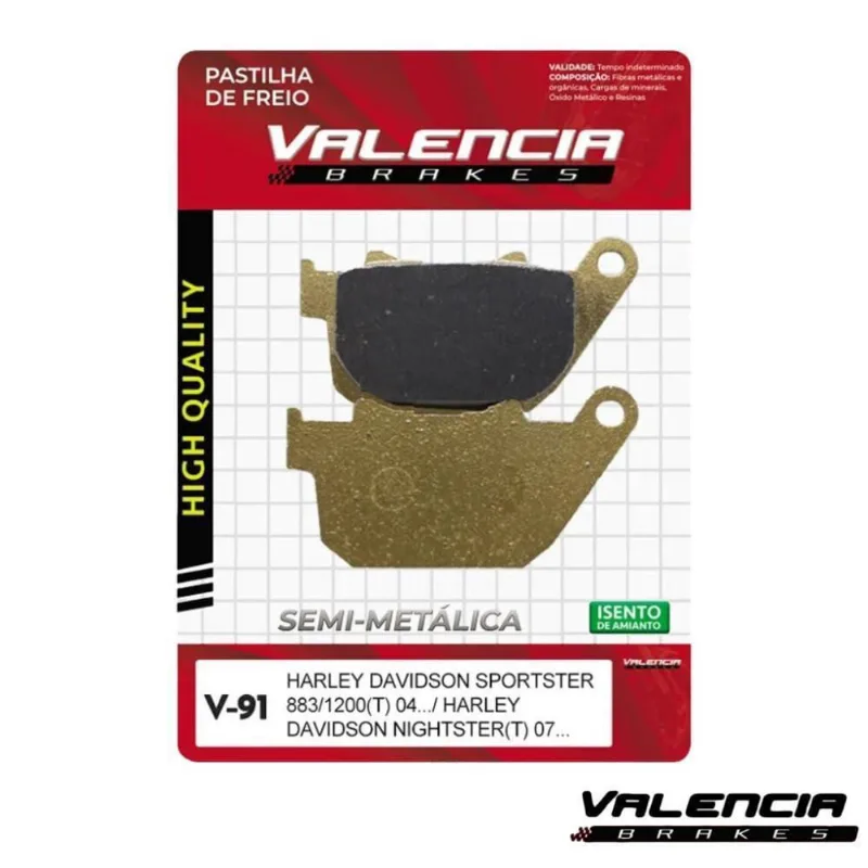 Pastilha Freio Harley Davidson Sportster 883 1200 Valencia