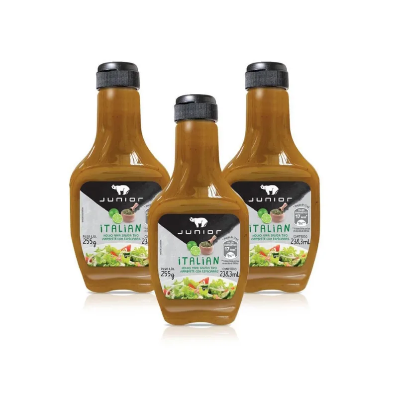 3 Molho Italian Junior Kerry Frasco 255G 238Ml
