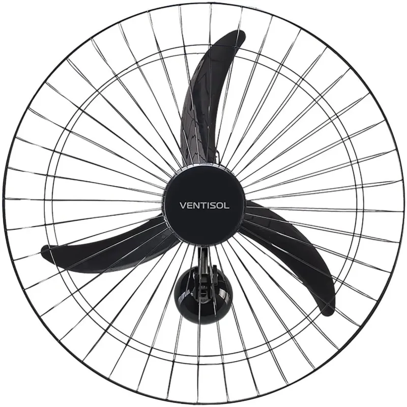 Ventilador De Parede 60cm New Preto Ventisol 220v - Ventisol - Ar E Ventilação