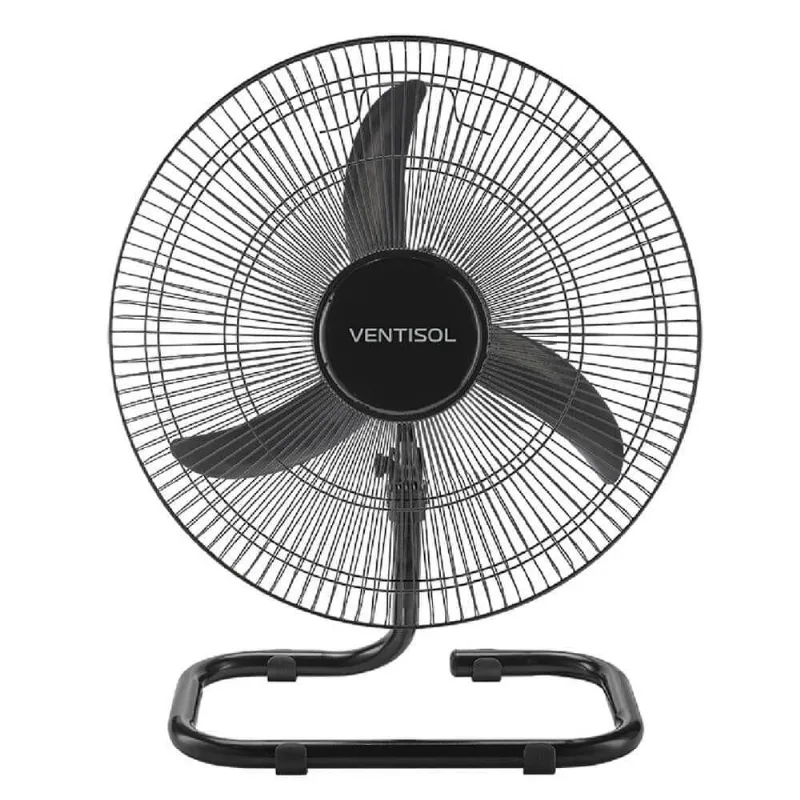 Ventilador De Mesa Ventisol 130w 44cm 3 Velocidades Preto 110v