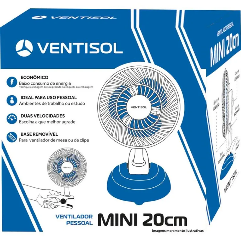 Ventilador Ventisol Mini 20cm - 220V un