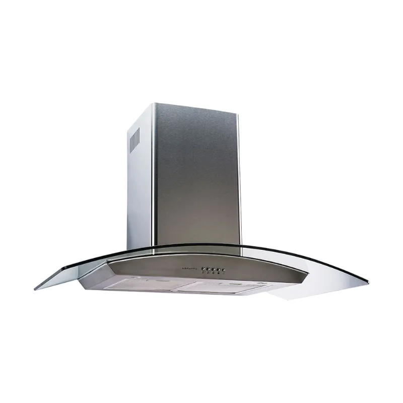 Coifa Parede 90Cm Inox E Vidro Iluminação Led 127V