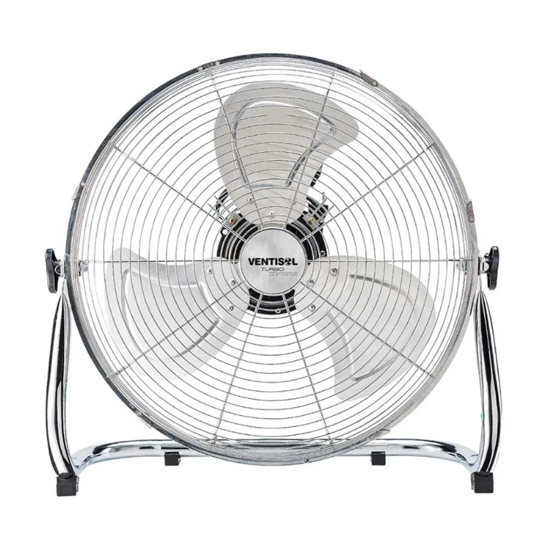 Circulador de ar 3 pás Turbo Chrome 220V 130W 50cm prata Ventisol