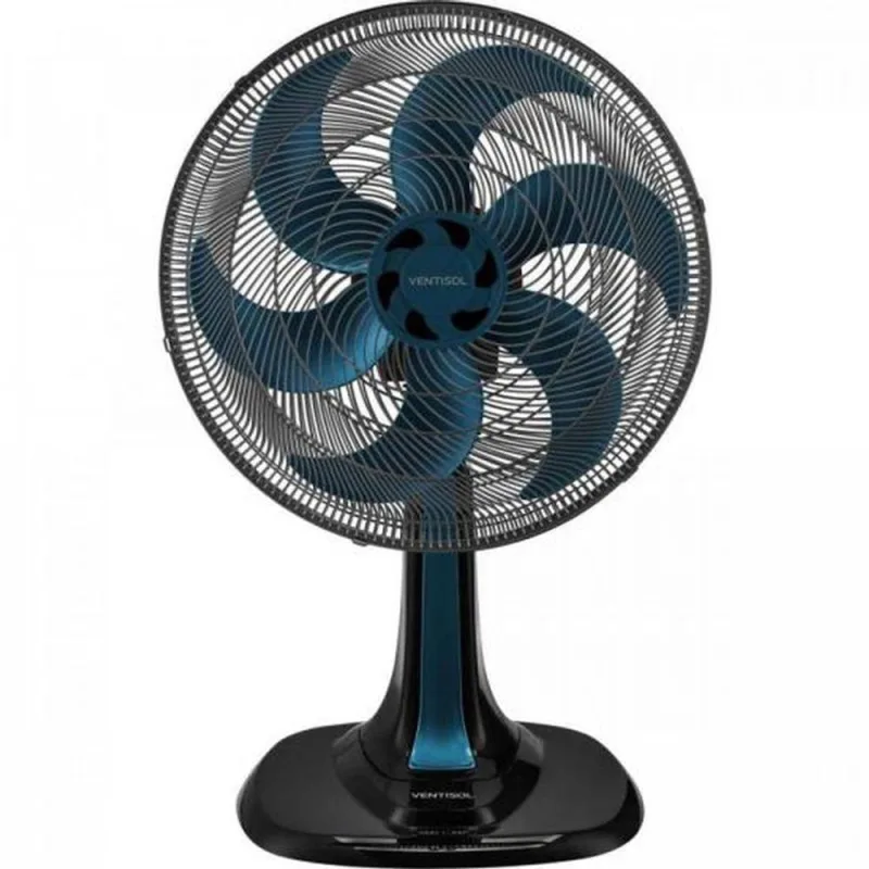 Ventilador De Mesa Ventisol Turbo 6 30cm Azul 127v - ventisol - Ar E Ventilação