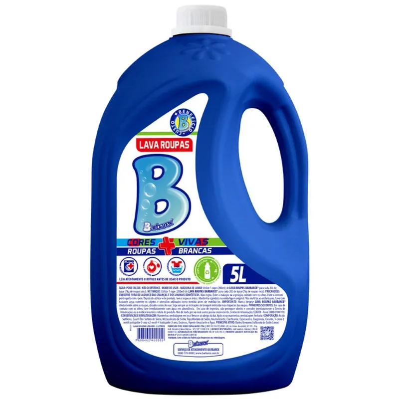 Lava Roupas Barbarex Galão 5l