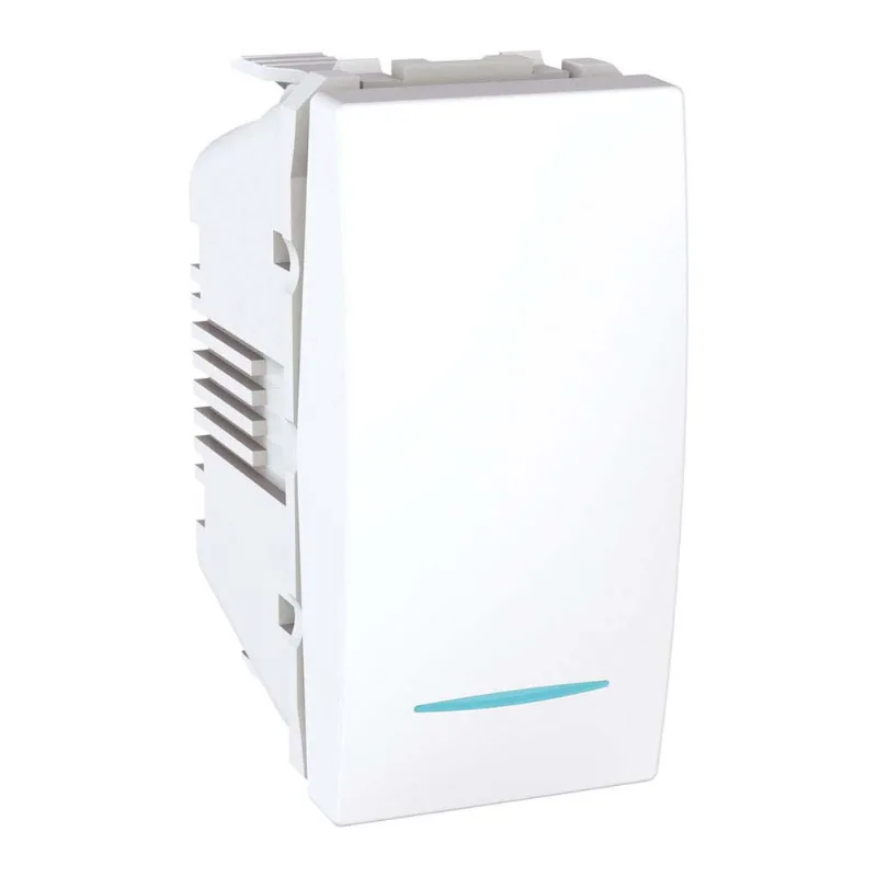 Módulo para interruptor paralelo luminoso Única Prime 16A 250V blanco Schneider
