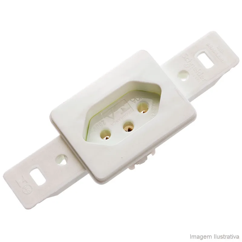 Tomada 10A 250V branco sem placa Claris Prime Schneider