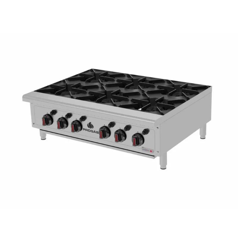 Fogão Industrial Progás PRO-6000 6 Bocas Bancada Inox P44609