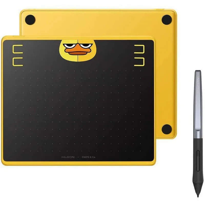 Mesa Digitalizadora Huion Hs64 Amarelo