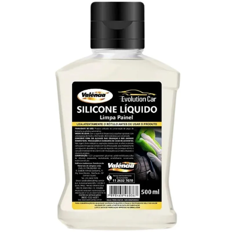 Silicone Líquido Automotivo Valência Evolution Car 500ml