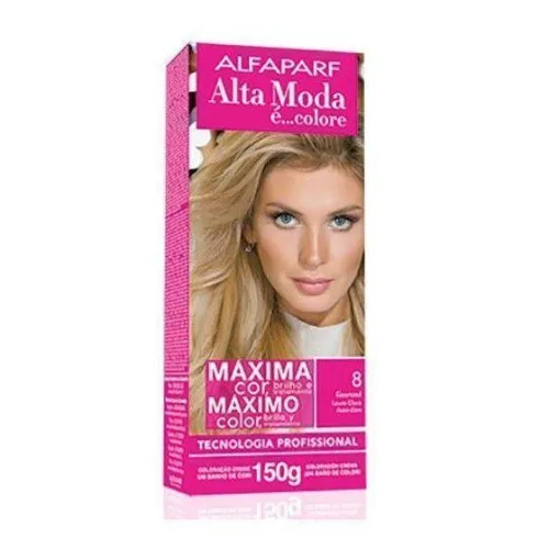 Coloração Altamoda E Colore Louro Claro 8 - ALTA MODA - Higiene E Beleza