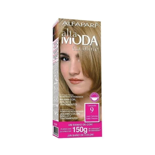 Tint A Moda N 9 Camomilla Louro Clarissimo - ALTA MODA - Higiene E Beleza