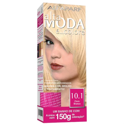 Tintura Permanente Alta Moda 10.0 Louro Extra Claro Unit - ALTA MODA - Higiene E Beleza