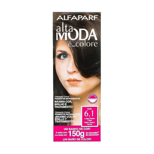 Tint A Moda N 6 1 Mate Louro Escuro Cinza - ALTA MODA - Higiene E Beleza