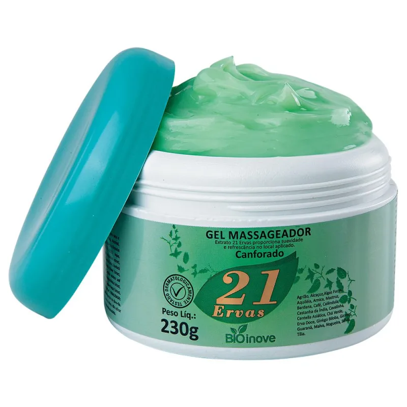 Gel massageador com 21 Ervas - Não Informado - Higiene E Perfumaria